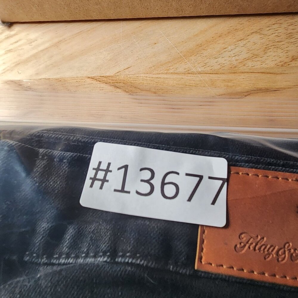 Flag & Anthem Jeans Mens 32x32 Black Stretch Mid Rise Slim Straight *NWOT* - Picture 16 of 16